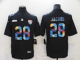 Nike Raiders 28 Josh Jacobs Black Vapor Untouchable Rainbow Limited Jersey Dzhi,baseball caps,new era cap wholesale,wholesale hats